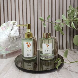 Kit Lavabo Alecrim Blanc - Bandeja Fumê