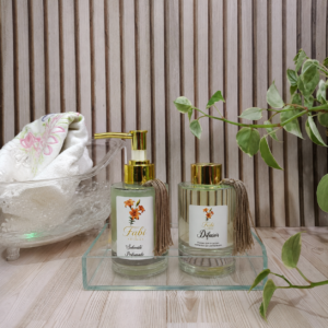 Kit Lavabo Alecrim Blanc - Bandeja Transparente